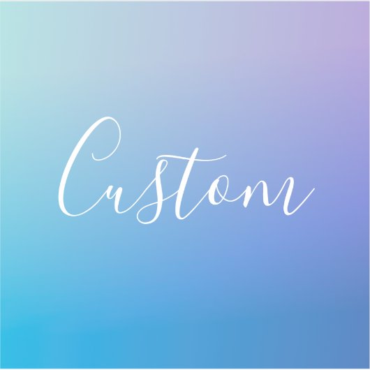 Modernes Editierbares Skriptschreiben | Farbenfroh Aufkleber (Vorderseite)