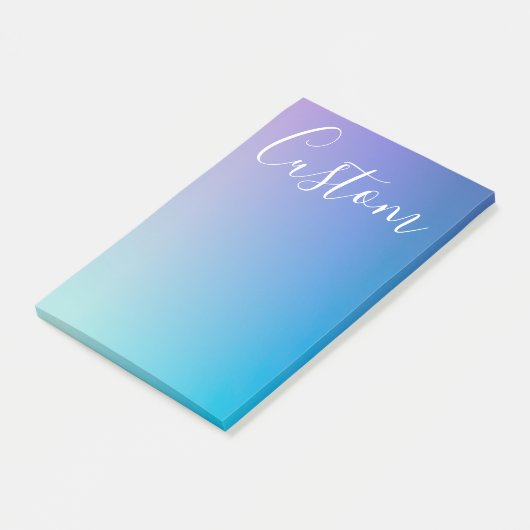 Modernes Editierbares Skriptschreiben | Farbenfroh Post-it Klebezettel (angewinkelt)