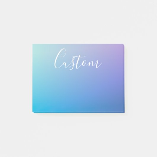 Modernes Editierbares Skriptschreiben | Farbenfroh Post-it Klebezettel (Vorderseite)