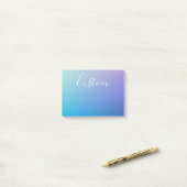 Modernes Editierbares Skriptschreiben | Farbenfroh Post-it Klebezettel (Auf Schreibtisch)