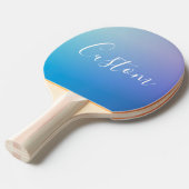 Modernes Editierbares Skriptschreiben | Farbenfroh Tischtennis Schläger (Vorderseite)