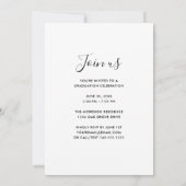 Modernes Editorial 2025 Grad 1-Foto Abschluss Einladung (Rückseite)