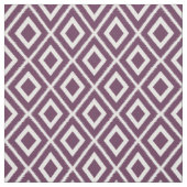 Modernes Eggplant Lila Ikat-Muster Stoff (Muster)