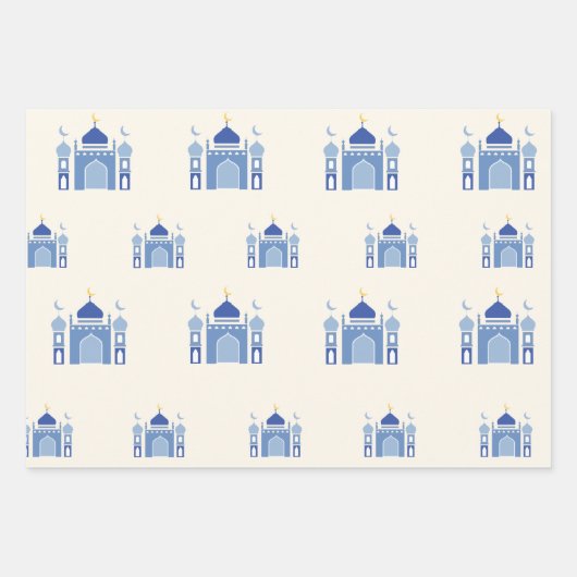 Modernes Eid Mubarak Geschenkpapier (Vorderseite 2)