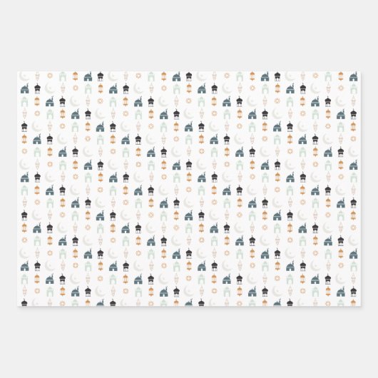 Modernes Eid Mubarak Geschenkpapier (Vorderseite 2)