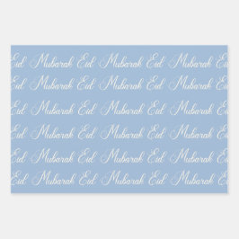 Modernes Eid Mubarak Geschenkpapier Set