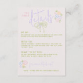 Modernes, eigenhändig gezeichnetes Bogen PASTEL Ho Begleitkarte (Vorderseite)