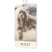 Modernes Einfach-Hund-Foto Autolufterfrischer (Links)