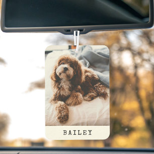 Modernes Einfach-Hund-Foto Autolufterfrischer
