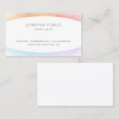 Modernes, einfach konzipiertes Berufliches Templat Visitenkarte (Vorne/Hinten)