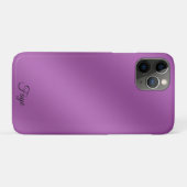 Modernes, einfach lila Wellenmuster Case-Mate iPhone Hülle (Rückseite (Horizontal))