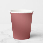 Modernes, einfach rotes Wellenmuster Pappbecher (Rückseite)