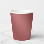 Modernes, einfach rotes Wellenmuster Pappbecher (Vorderseite)