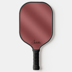Modernes, einfach rotes Wellenmuster Pickleball Schläger