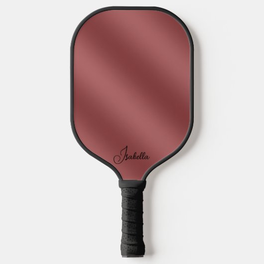 Modernes, einfach rotes Wellenmuster Pickleball Schläger (Vorderseite)