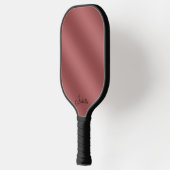 Modernes, einfach rotes Wellenmuster Pickleball Schläger (Links)