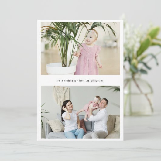 Modernes, einfach zu bestellendes Weihnachten Drei (Stehend Vorderseite)