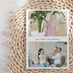 Modernes, einfach zu bestellendes Weihnachten Drei<br><div class="desc">Moderne,  einfach zu bestellende Weihnachten Drei Foto Urlaubskarte</div>
