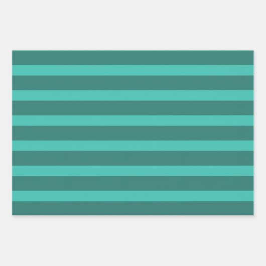 Modernes, einfaches 2-Tone-Streifen geometrisches Geschenkpapier Set (Vorderseite 2)