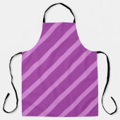 Modernes, einfaches 2-Tone Stripe Geometrisches ro Schürze (Vorderseite)