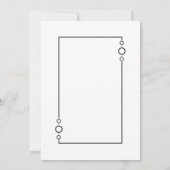 Modernes, einfaches 30. Geburtstags-Party Einladung (Rückseite)