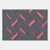 Modernes, einfaches, abstraktes, lebendiges, trend geschenkpapier set (Vorderseite 2)
