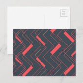 Modernes, einfaches, abstraktes, lebendiges, trend postkarte (Vorne/Hinten)