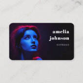 Modernes, einfaches Beruflich Singer Schauspieler Visitenkarte (Vorderseite)