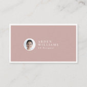 Modernes, einfaches Berufliches QR-Foto Visitenkarte (Vorderseite)