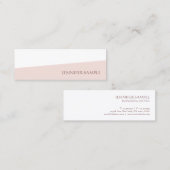 Modernes, einfaches Berufliches Template Elegant Mini Visitenkarte (Vorne/Hinten)