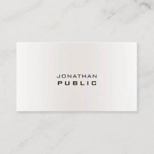 Modernes, einfaches Berufliches Template Elegant T Visitenkarte