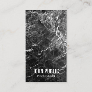 Modernes, einfaches, Berufliches Vorlagenschwarz Visitenkarte