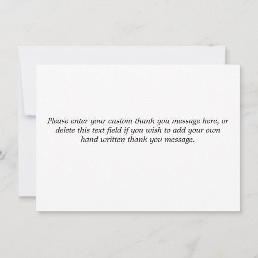 Modernes einfaches Blue und Gold Sequence Script Dankeskarte (Rückseite)