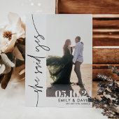 Modernes einfaches Boho-Foto Save The Date