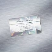 Modernes einfaches botanisches saftiges magnetische visitenkarte (Beispiel)