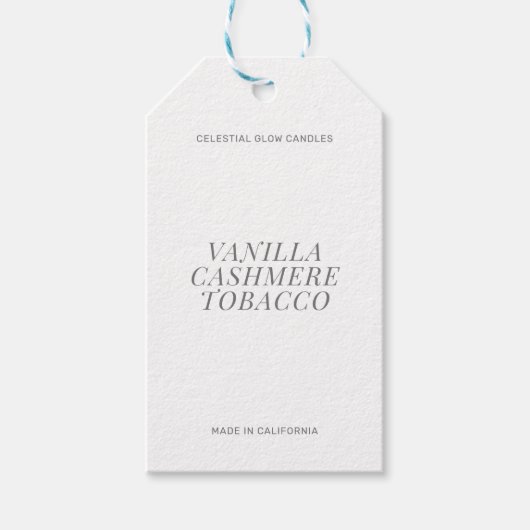 Modernes, einfaches Branding Geschenkanhänger (Vorderseite)