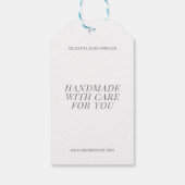 Modernes, einfaches Branding Geschenkanhänger (Rückseite)