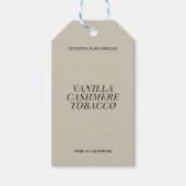 Modernes, einfaches Branding Geschenkanhänger (Vorderseite)