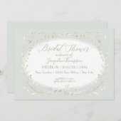 Modernes einfaches Brautparty in Wasserfarben Einladung (Vorne/Hinten)