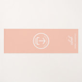 Modernes, einfaches Business-Logo Yogamatte (Vorderseite (Horizontal))