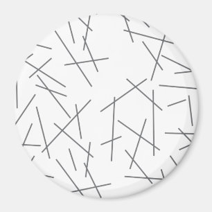 Modernes, einfaches, chaotisches grafisches Zeilen Magnet