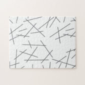 Modernes, einfaches, chaotisches grafisches Zeilen Puzzle (Horizontal)