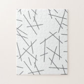 Modernes, einfaches, chaotisches grafisches Zeilen Puzzle (Vertikal)