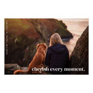 Modernes, einfaches Cherish-Memory - individuelles Poster