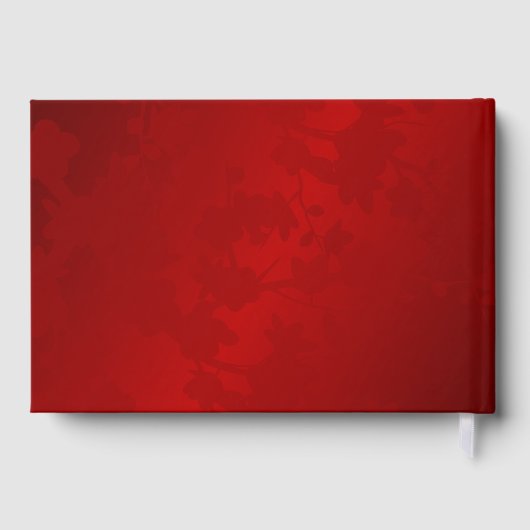 Modernes einfaches chinesisches Hochzeitsfest-Foto Gästebuch (Rückseite)