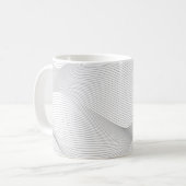 Modernes, einfaches, cooles, abstraktes Bewegungsm Kaffeetasse (Vorderseite Links)