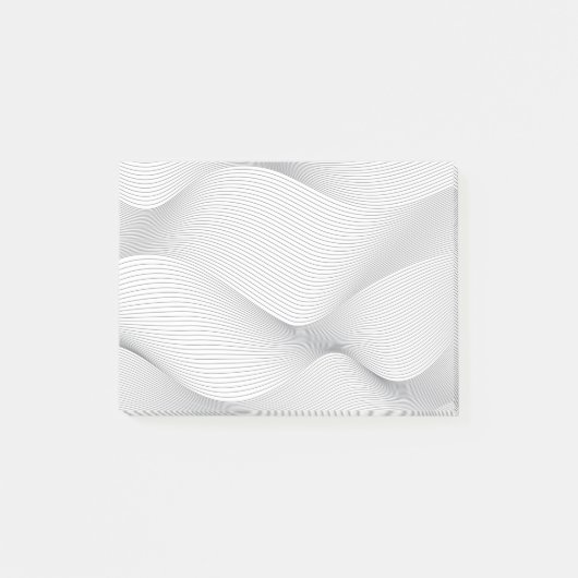 Modernes, einfaches, cooles, abstraktes Bewegungsm Post-it Klebezettel (Vorderseite)