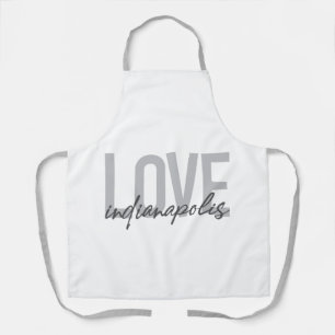 Modernes, einfaches, cooles Design der Liebe India Schürze