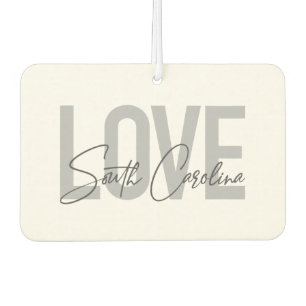 Modernes, einfaches, cooles Design Liebe South Car Autolufterfrischer