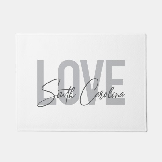 Modernes, einfaches, cooles Design Liebe South Car Fußmatte (Vorderseite)